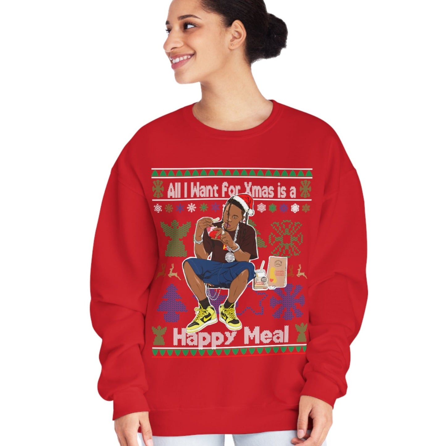 Travis Scott Ugly Christmas Sweater - Travis Meal