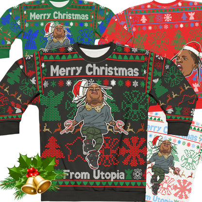 Travis Scott Ugly Christmas Sweater Full - Utopia