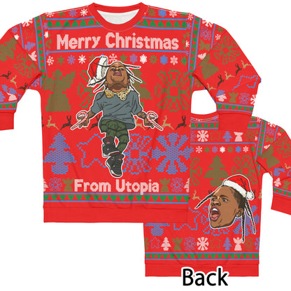 Travis Scott Ugly Christmas Sweater Full - Utopia