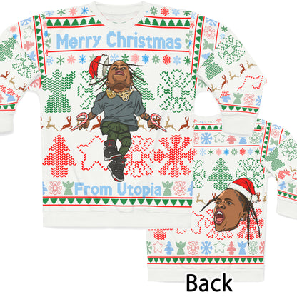 Travis Scott Ugly Christmas Sweater Full - Utopia