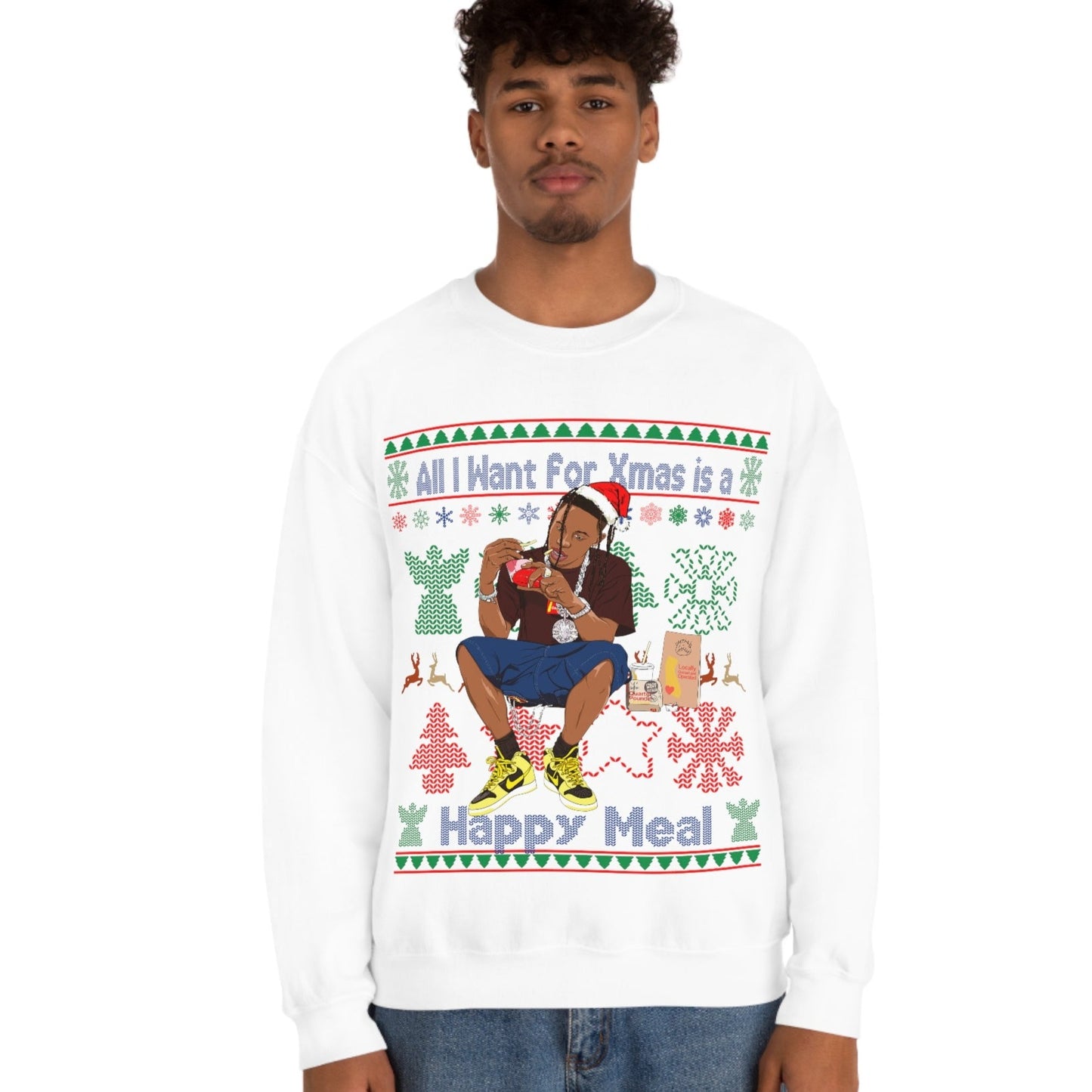 Travis Scott Ugly Christmas Sweater - Travis Meal