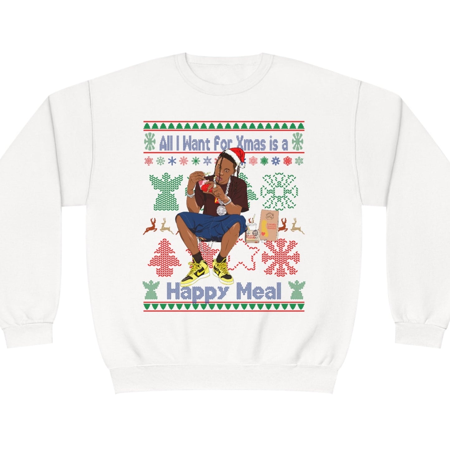 Travis Scott Ugly Christmas Sweater - Travis Meal