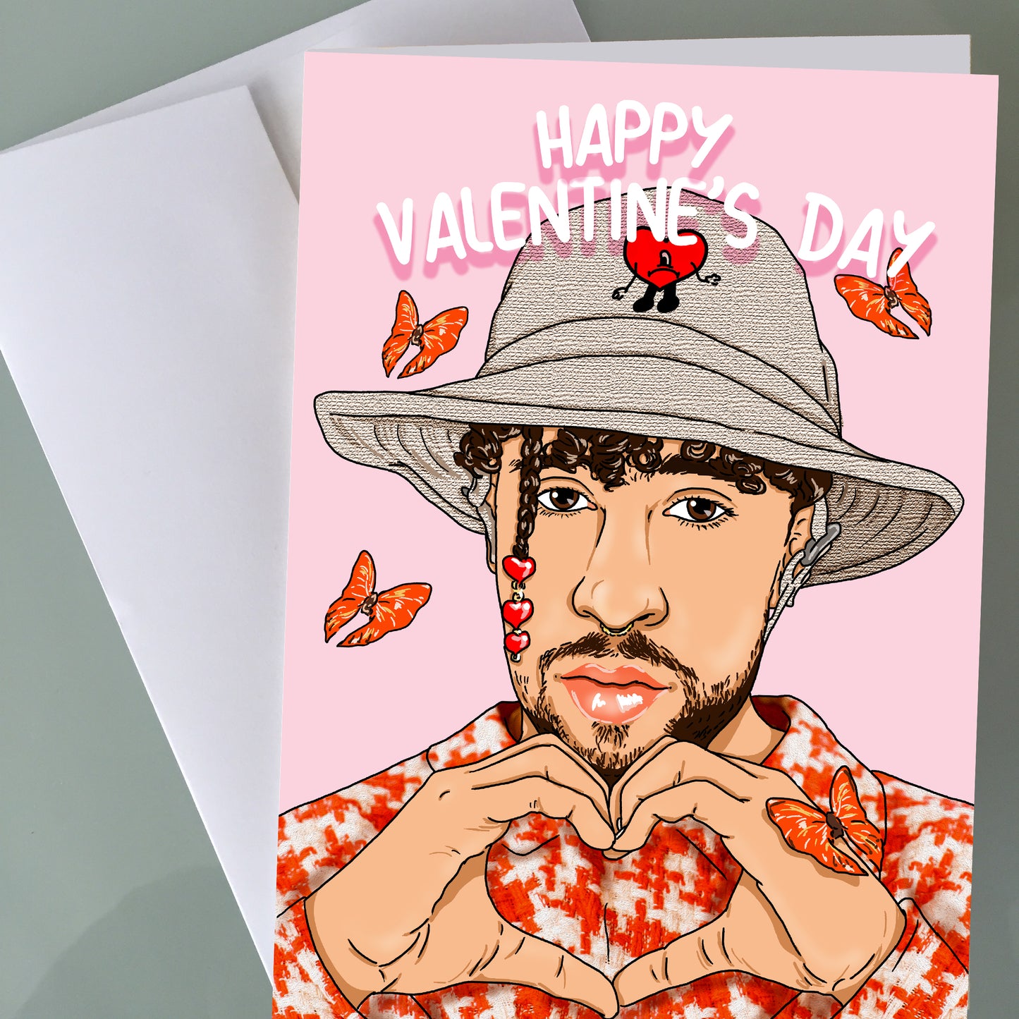 Bad Bunny Valentine's Day Card - San Valentin