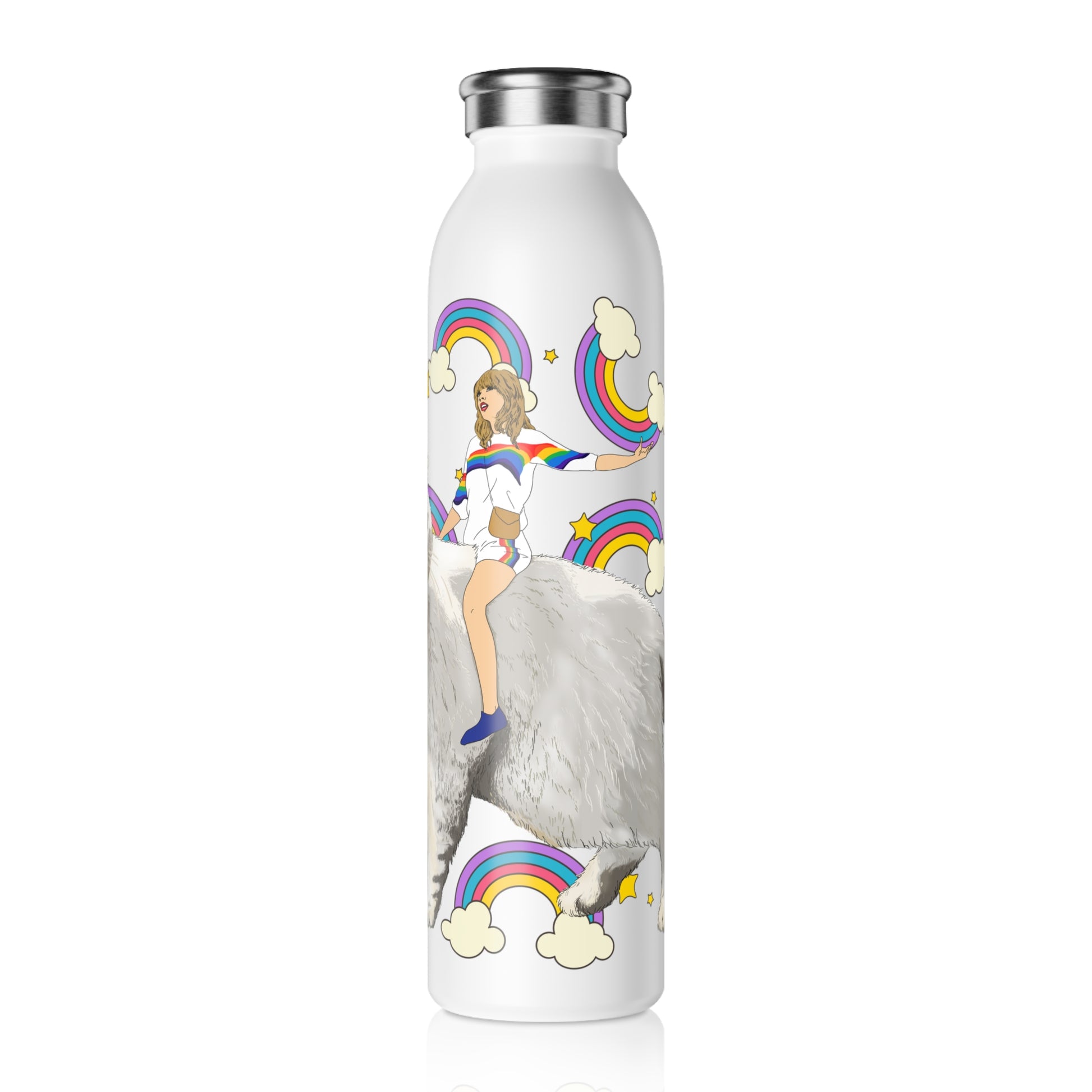 Custom Drawn Taylor Swift Stainless Steel Water Bottle – CrooksyClothing