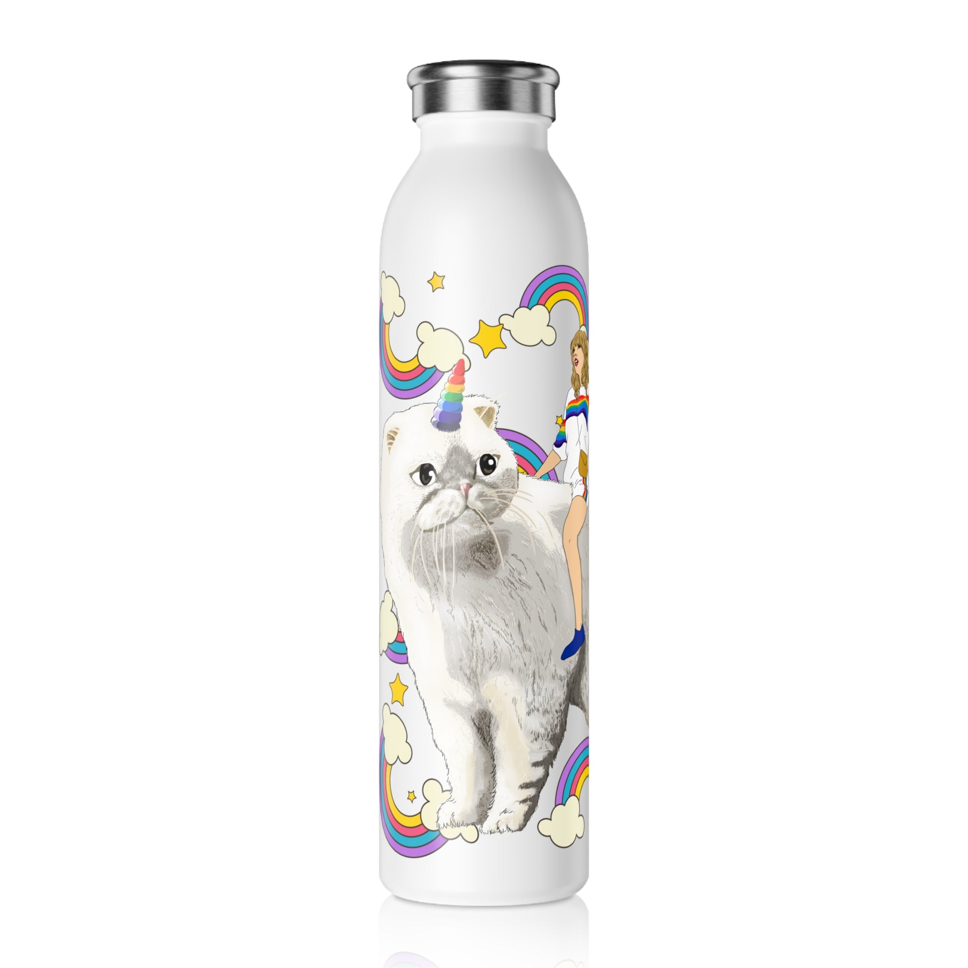 Taylor Swift Tumbler - Caticorn, Cute Merch Art Fan Swiftie Rainbow – Abe  Gallery