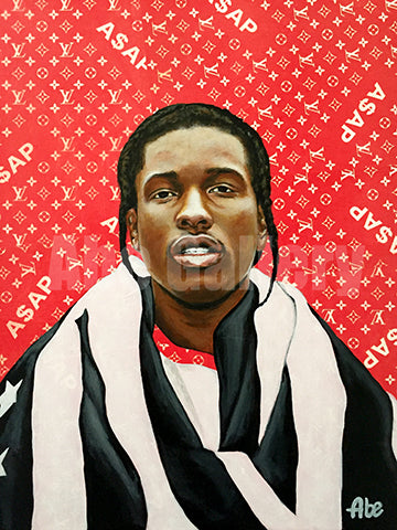 A$AP Rocky Original Painting - "Long Live A$AP"