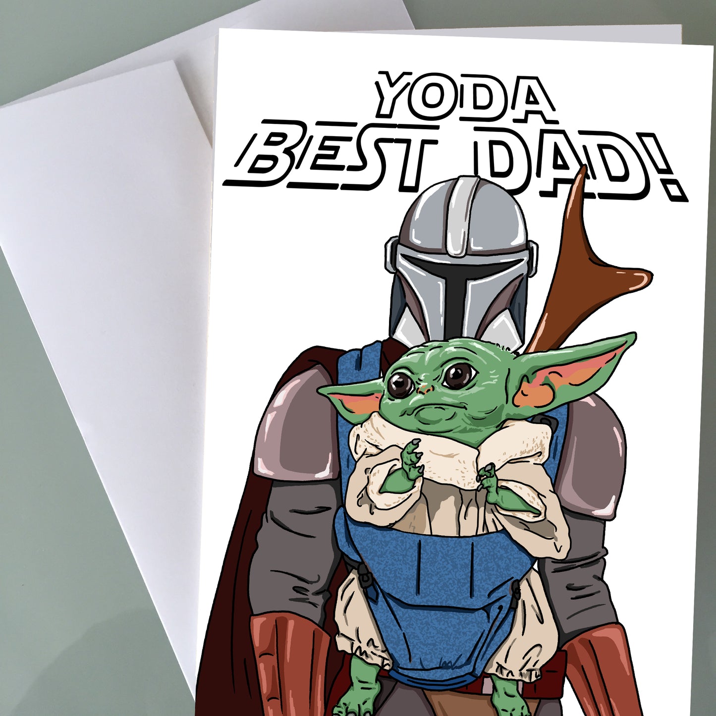 Baby Yoda Father's Day Card - Carrier