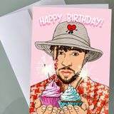Bad Bunny Birthday Card - Feliz Cumpleaños