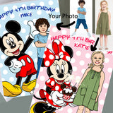Custom Diseny Birthday Card - Prince & Princess