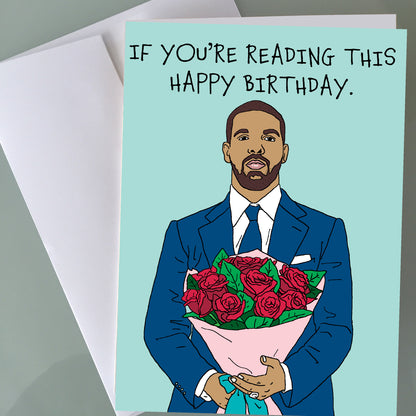 Drake Birthday Card - Bouquet