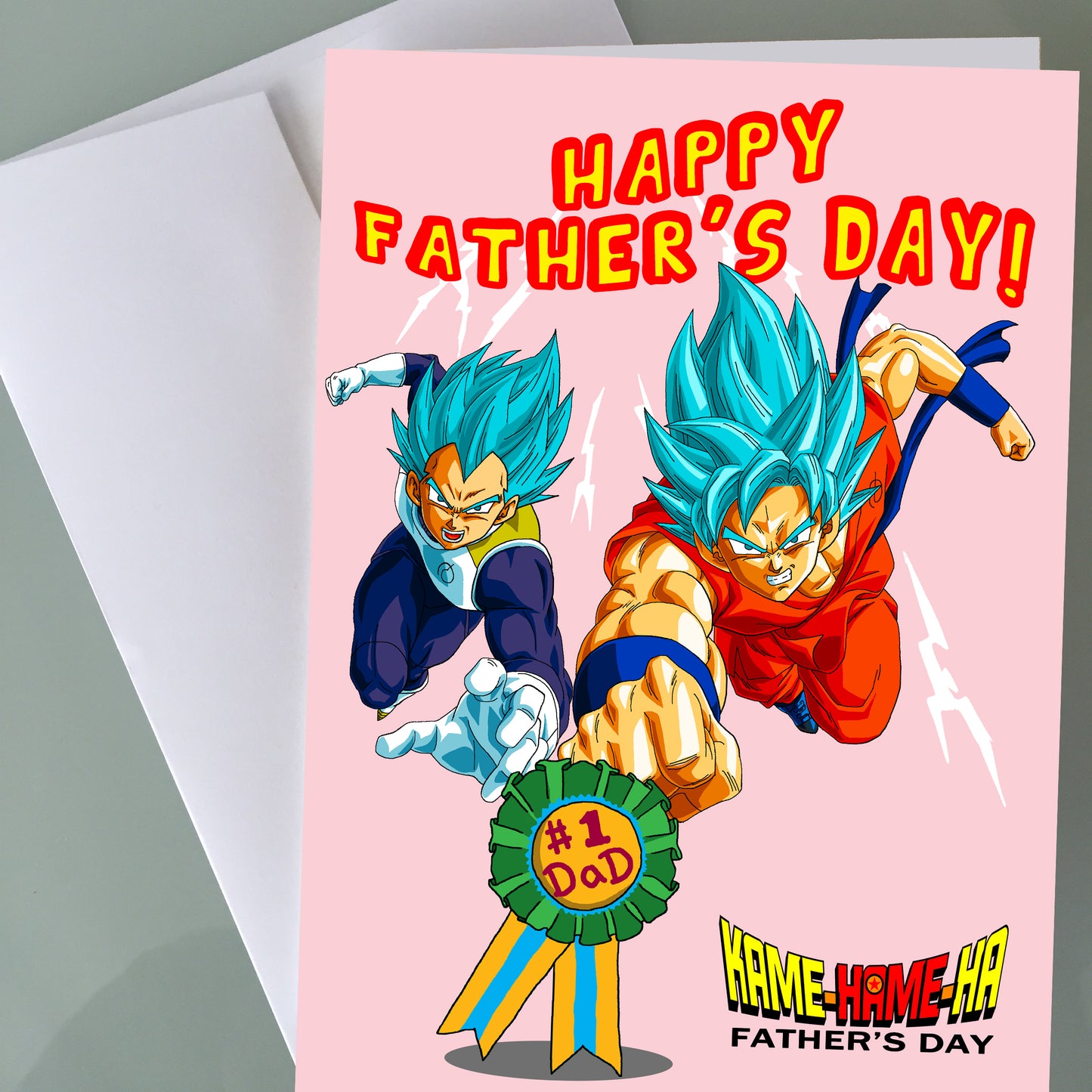 Dragon Ball Z Father's Day Card - Goku vs Vegeta