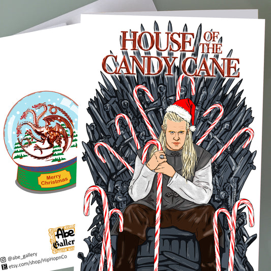 House of the Dragon Christmas Card - Candy Cane