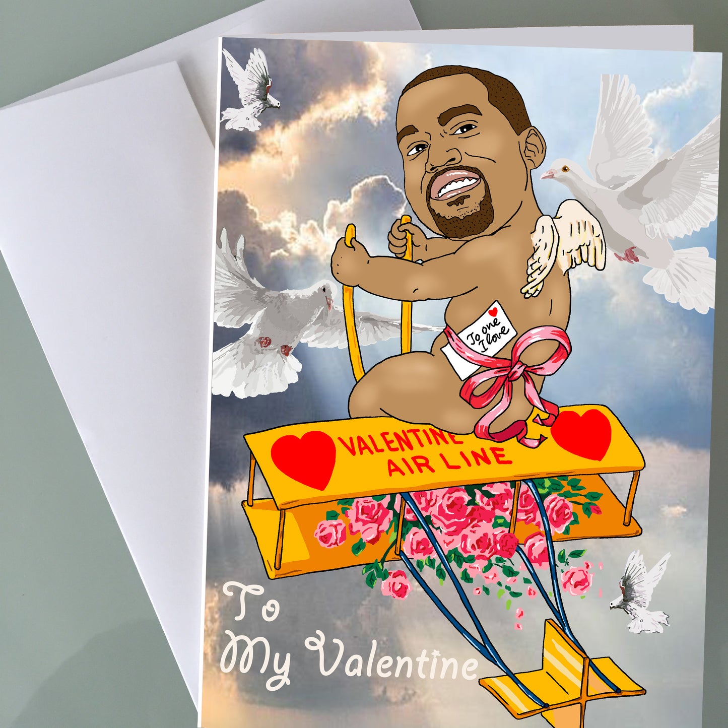 Kanye West Valentine's Day Card - Cupid