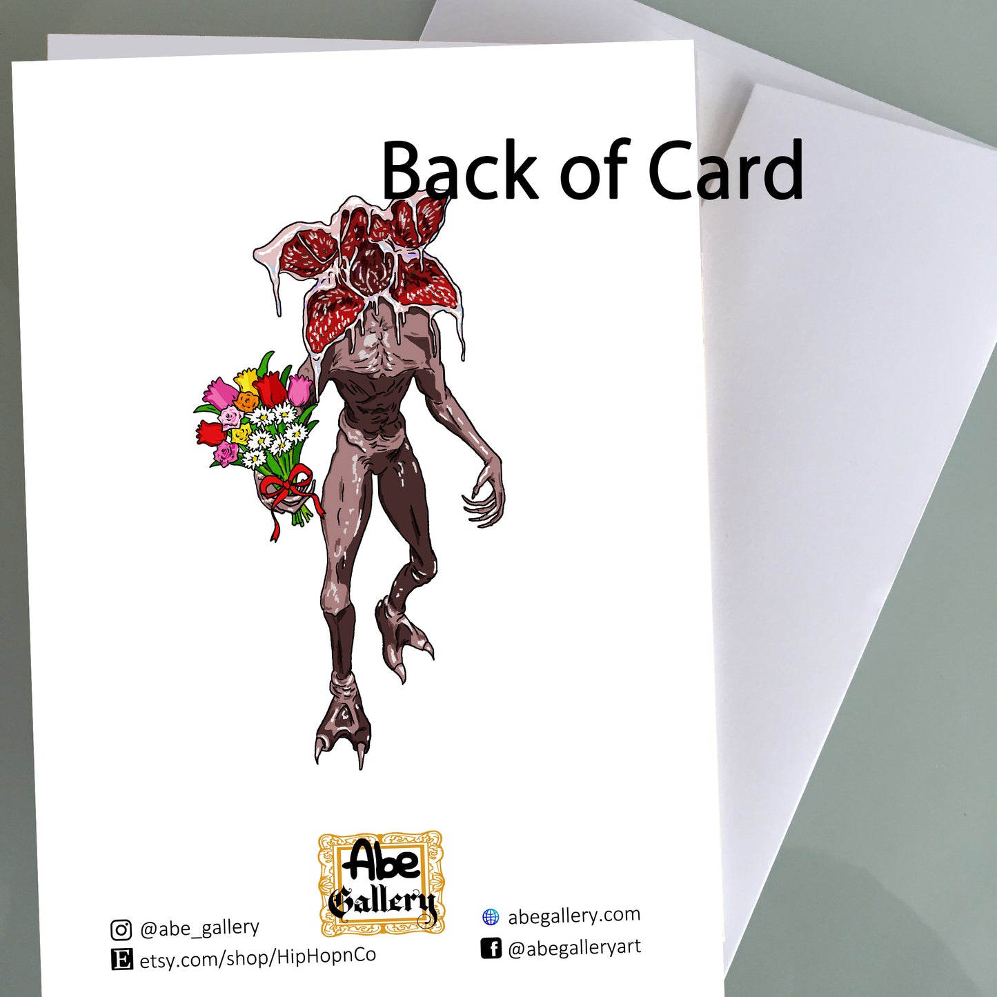 Stranger Things Valentine's Day Card - Demogorgon