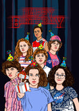 Custom Stranger Things Birthday Card - The Crew