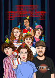 Custom Stranger Things Birthday Card - The Crew