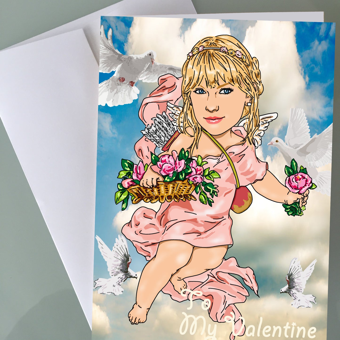 Taylor Swift Valentine's Day Card - Cupid