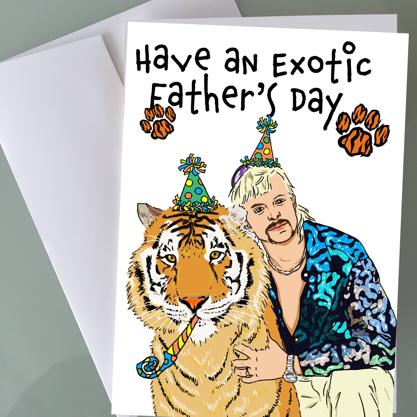 Tiger King Father's Day Card - Exotic