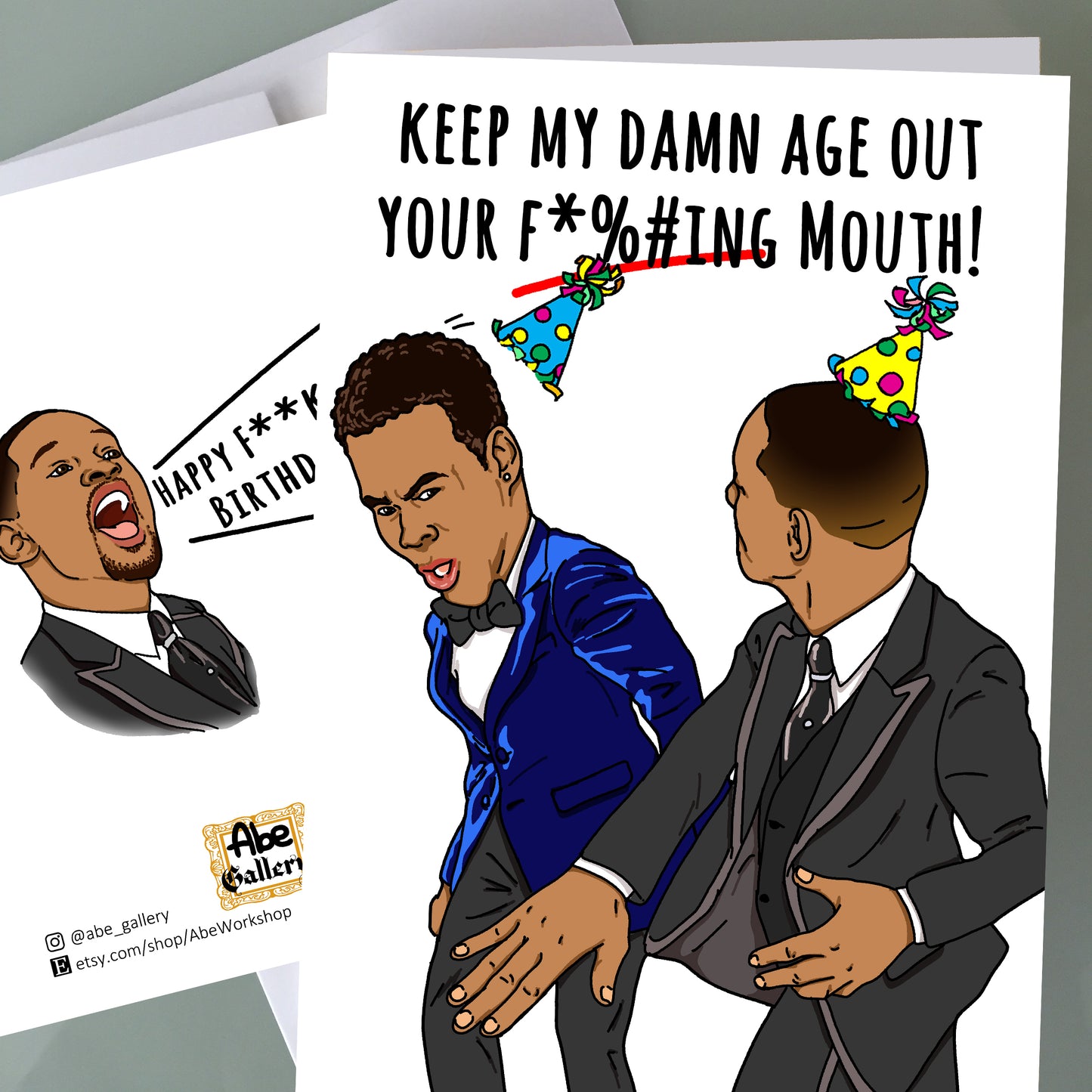 Will Smith, Chris Rock Birthday Card - Oscars