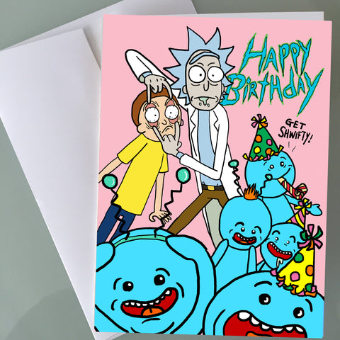 Rick and Morty Birthday Card - Mr. Meeseeks