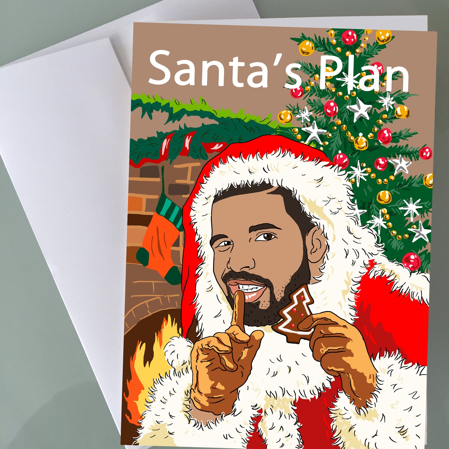 Drake Christmas Card - Santa's Plan