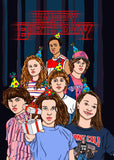 Custom Stranger Things Birthday Card - The Crew